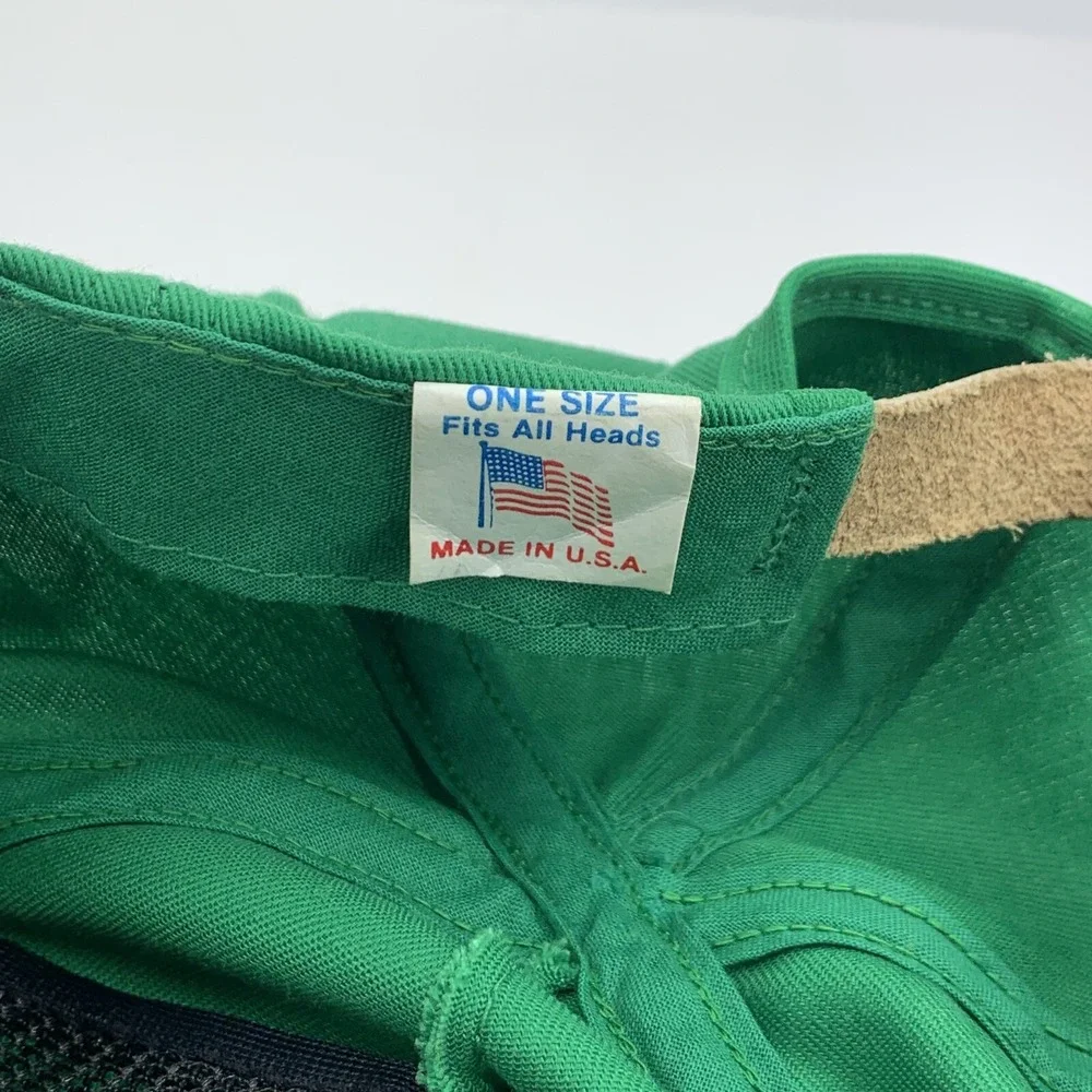 Vintage Interurban Eating House Hat Green Adjustable Strapback Cap Rope Made USA